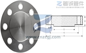 Dimension of ASME B16.5 Blind Flange
