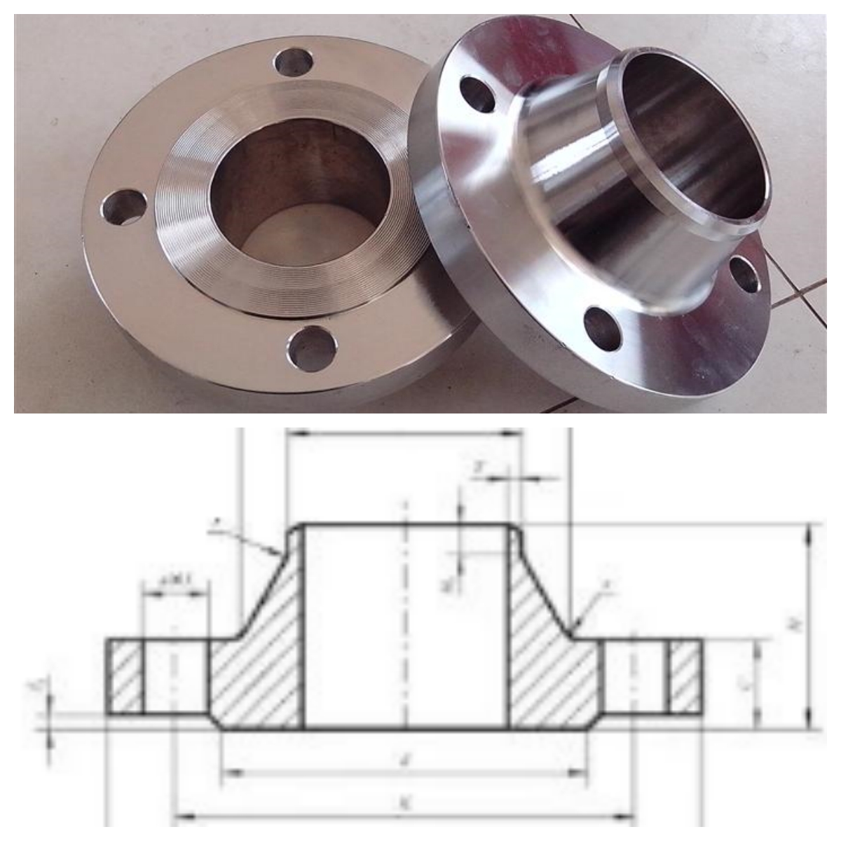 Asme B Stainless Steel Flange Sealing Face Shanghai Zhucheng Pipe