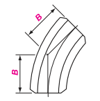 对焊45&deg; 3D 弯头