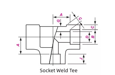 Socket-Weld-Tee-Drawing