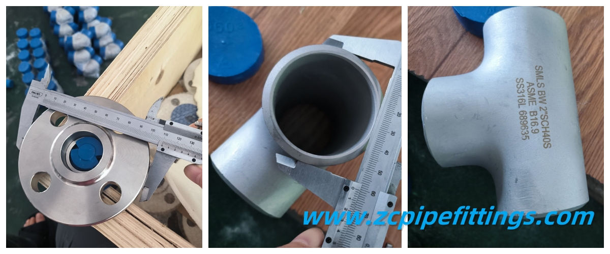 Inspection of SS 316L Buttweld Pipe Fittings