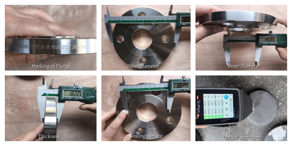 inspect of n06022 flange