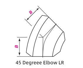 45 Degree Elbow Drawing